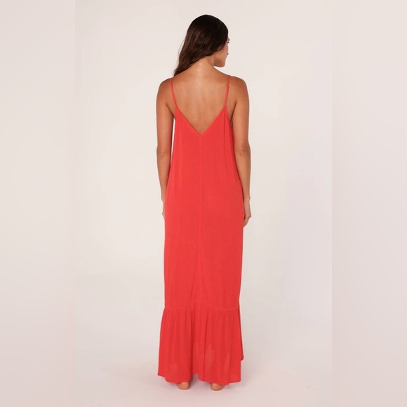 Ania Red Maxi Dress - Picture 2 of 7